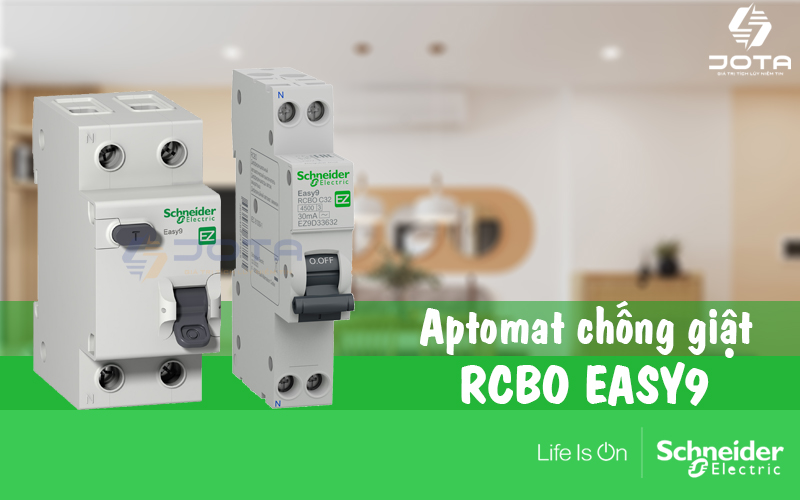 Aptomat chống giật RCBO Schneider Easy9