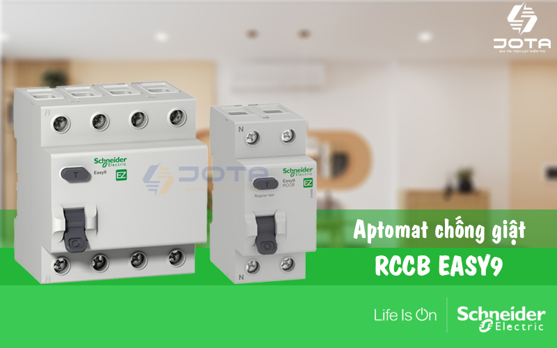 Aptomat chống giật RCCB Schneider Easy9