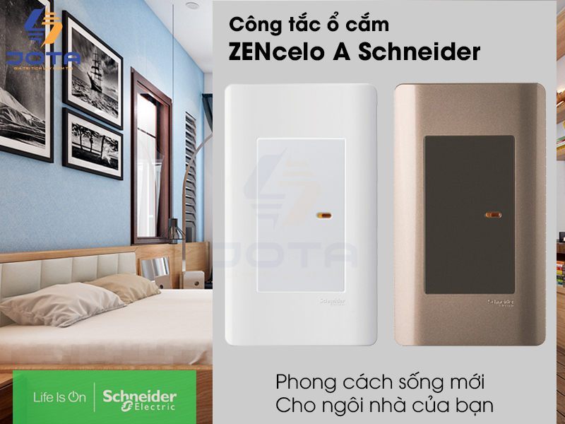 Công tắc ổ cắm Schneder Zencelo A