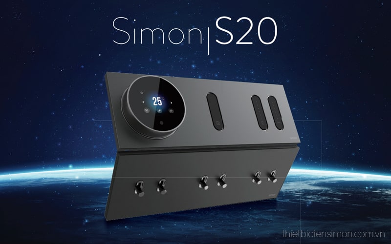 821087 Simon S20 | Ổ cắm đơn 3 chấu 10A Công tắc ổ cắm simon S20