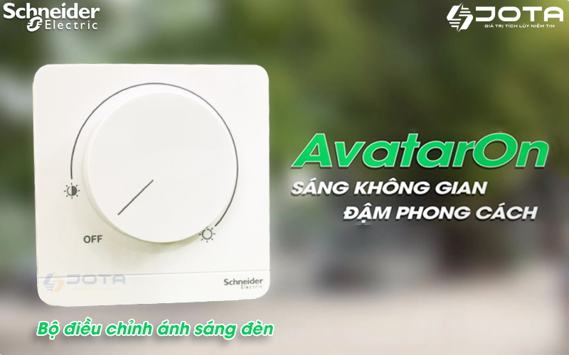 Dimmer đèn Schneider AvatarOn E8331RD250_WE, màu trắng