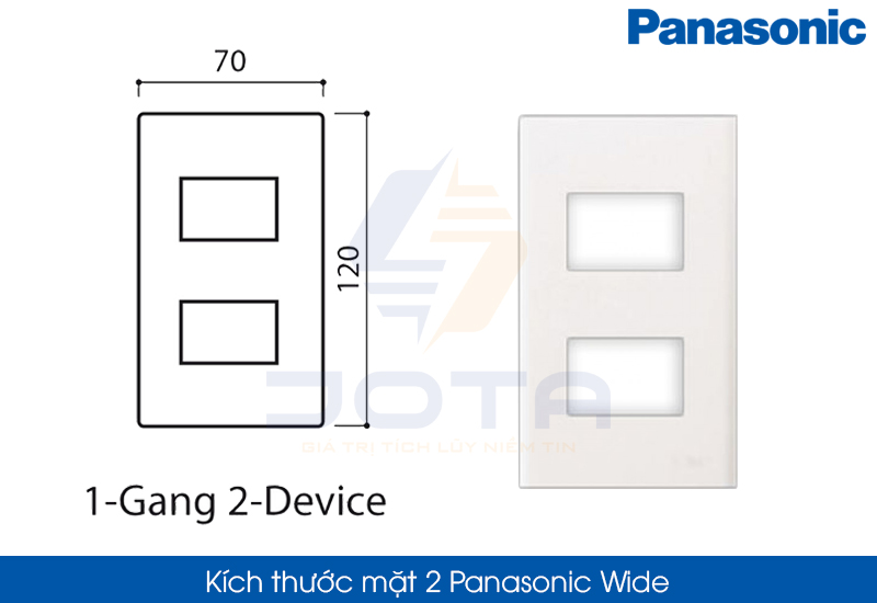 Kích thước mặt 2 Panasonic Wide