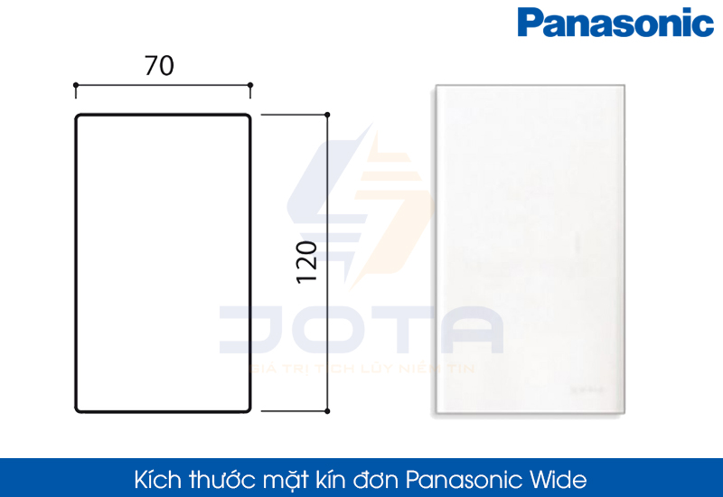 Kích thước mặt kín đơn Panasonic Wide