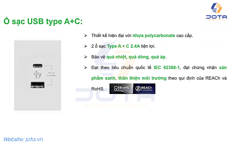 Ổ sạc USB type A+C Schneider AvatarOn A M3T_USB2_WE
