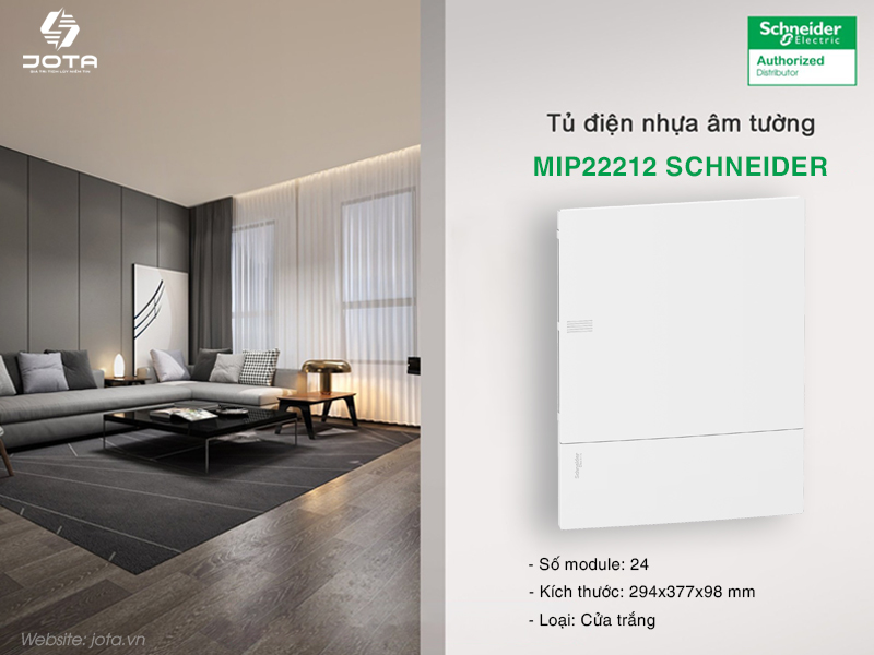 Tủ điện Schneider 24 module MIP22212