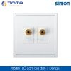705401 Simon i7 | Ổ cắm loa đơn 705401 simon i7 o cam loa don