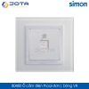 80480 Simon V8 | Ổ cắm điện thoại đơn 80480 simon v8 o cam dien thoai don
