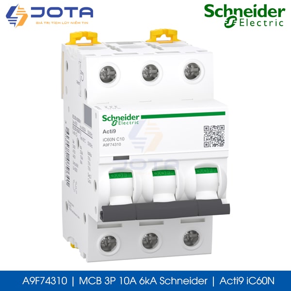 A9F74310 MCB 3P 10A 6kA Schneider acti9 iC60N