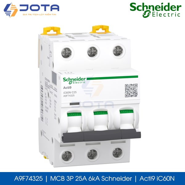 A9F74325 MCB 3P 25A 6kA Schneider acti9 iC60N