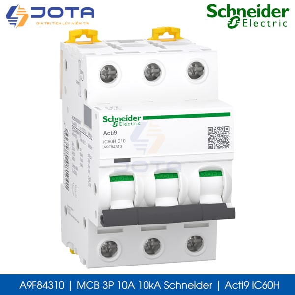 A9F84310 MCB 3P 10A 10kA Schneider acti9 iC60H