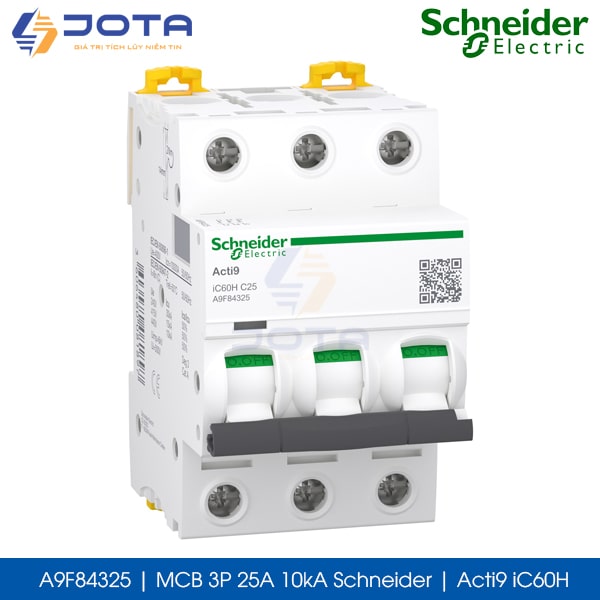 A9F84325 MCB 3P 25A 10kA Schneider acti9 iC60H