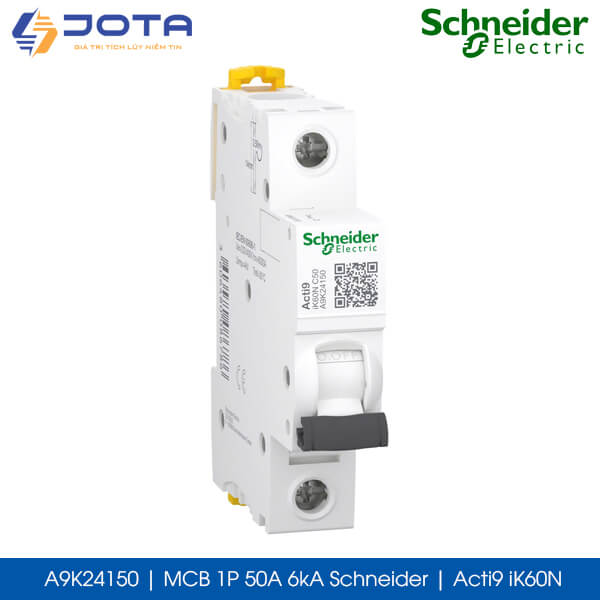 A9K24150 MCB 1P 50A 6kA Schneider acti9 iK60N