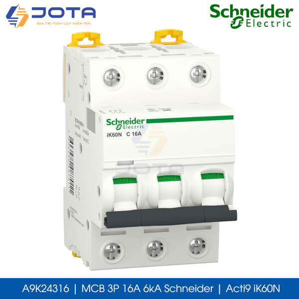 A9K24316 MCB 3P 16A 6kA Schneider acti9 iK60N