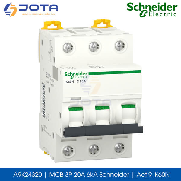 A9K24320 MCB 3P 20A 6kA Schneider acti9 iK60N