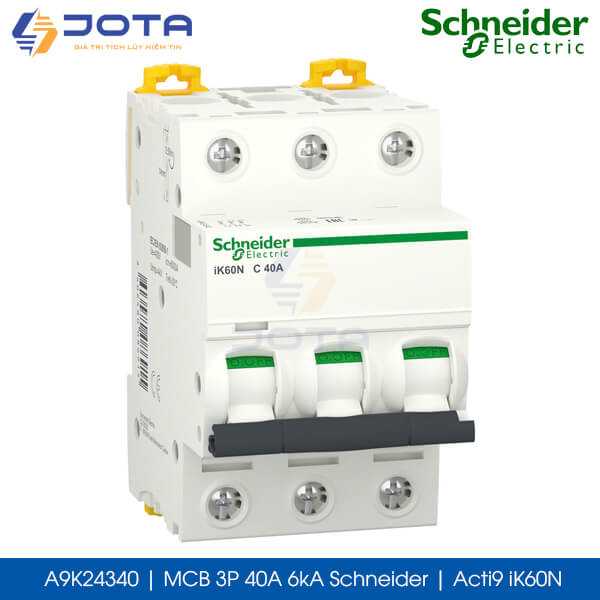 A9K24340 MCB 3P 40A 6kA Schneider acti9 iK60N