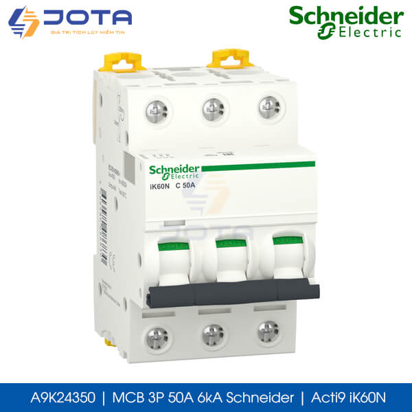 A9K24350 MCB 3P 50A 6kA Schneider acti9 iK60N