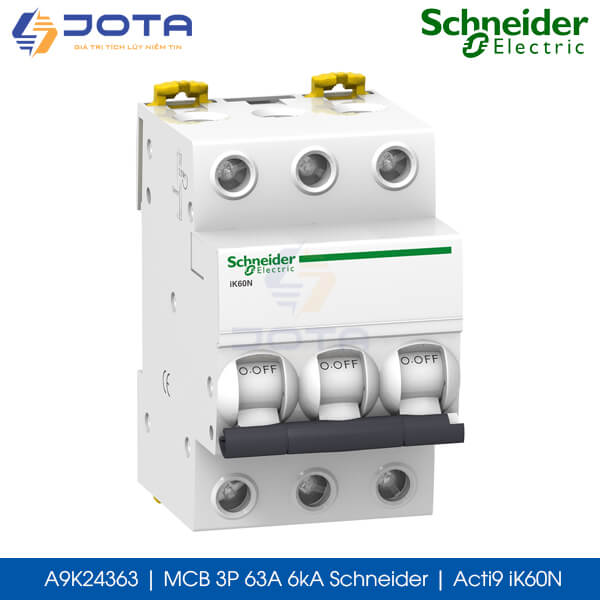 A9K24363 MCB 3P 63A 6kA Schneider acti9 iK60N