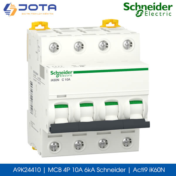 A9K24410 MCB 4P 10A 6kA Schneider acti9 iK60N