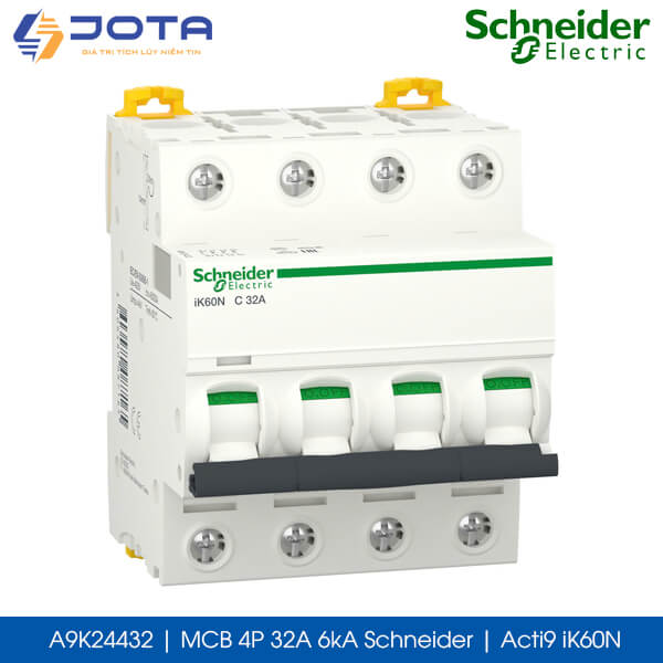 A9K24432 MCB 4P 32A 6kA Schneider acti9 iK60N