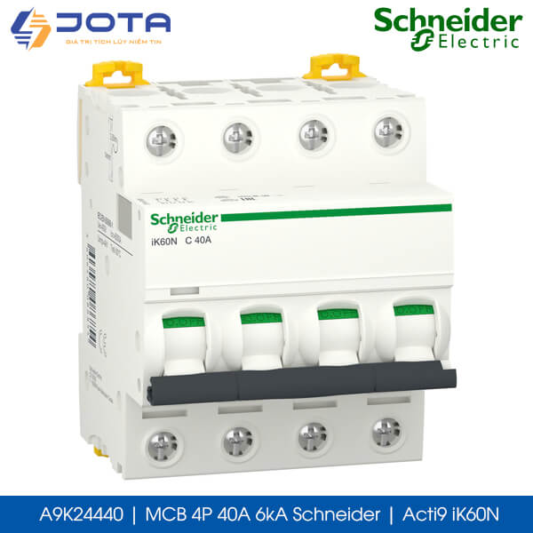 A9K24440 MCB 4P 40A 6kA Schneider acti9 iK60N