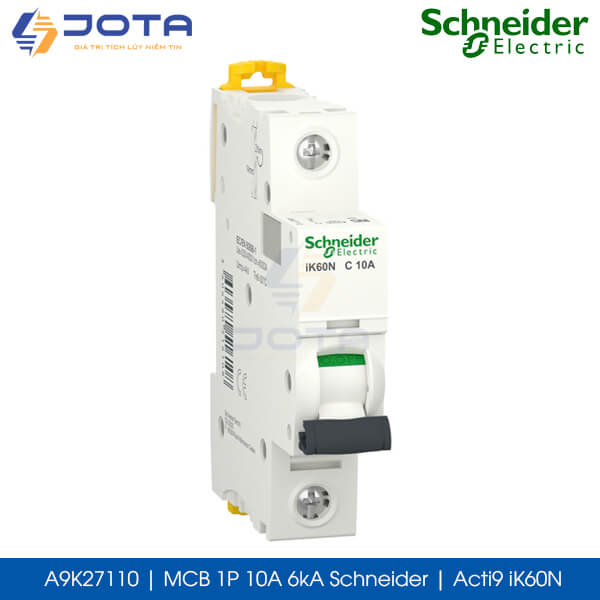 A9K27110 MCB 1P 10A 6kA Schneider acti9 iK60N