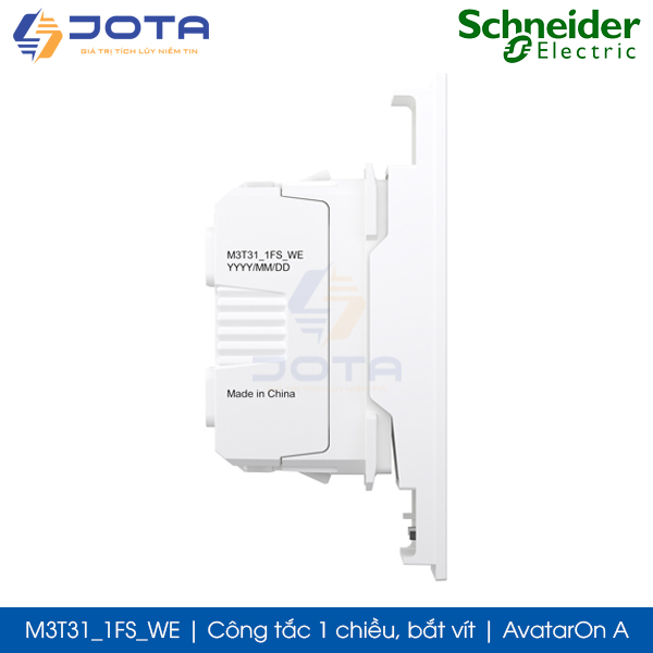 Công tắc 1 chiều M3T31_1FS_WE AvatarOn A Schneider, bắt vít