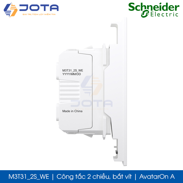 Công tắc 2 chiều M3T31_2S_WE Schneider AvatarOn, bắt vít