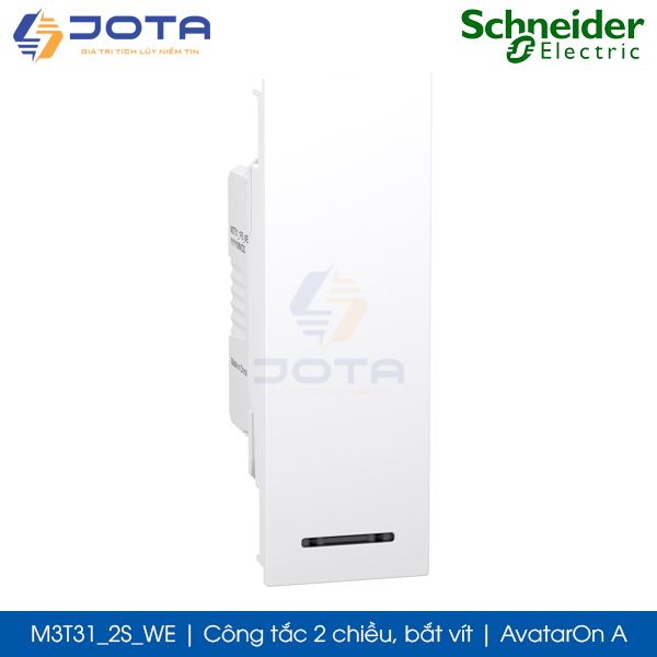 Công tắc 2 chiều M3T31_2S_WE Schneider AvatarOn, bắt vít