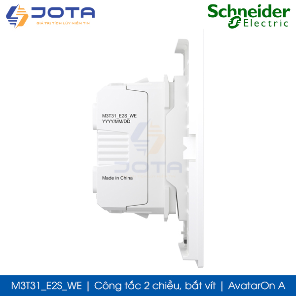 Công tắc 2 chiều M3T31_E2S_WE Schneider AvatarOn A, bắt vít, size E