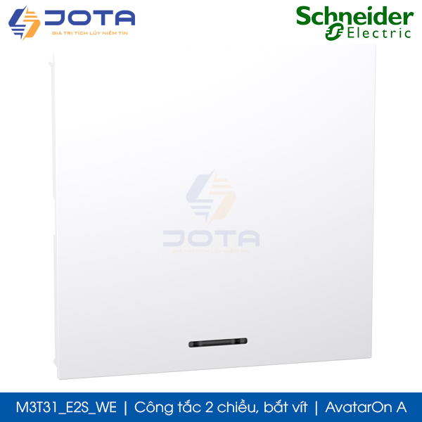 Công tắc 2 chiều M3T31_E2S_WE Schneider AvatarOn A, size E, bắt vít