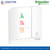 Công tắc chuông không làm phiền, xin dọn phòng, vui lòng chờ E8331BPDMW_WE_G19 AvatarOn Schneider, màu trắng