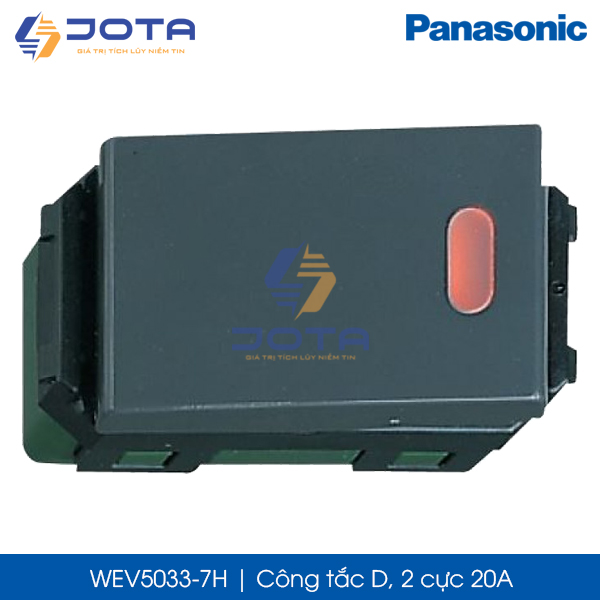 WEV5033-7H - Công tắc D 2 cực 20A Panasonic Wide