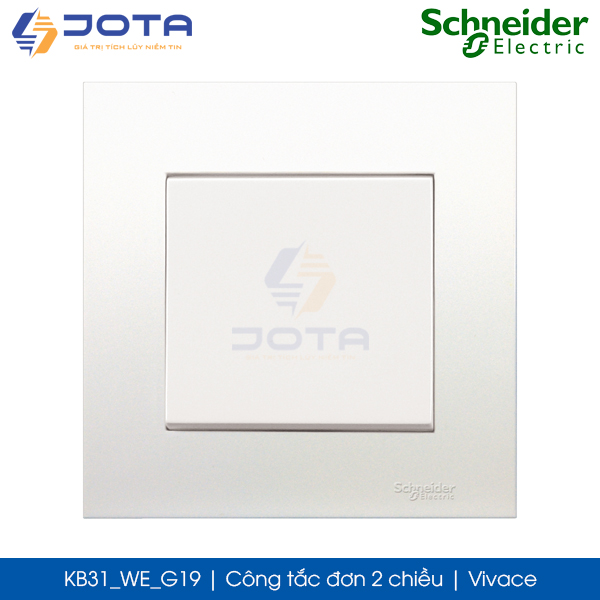 Công tắc đơn 2 chiều KB31_WE_G19 Vivace Schneider