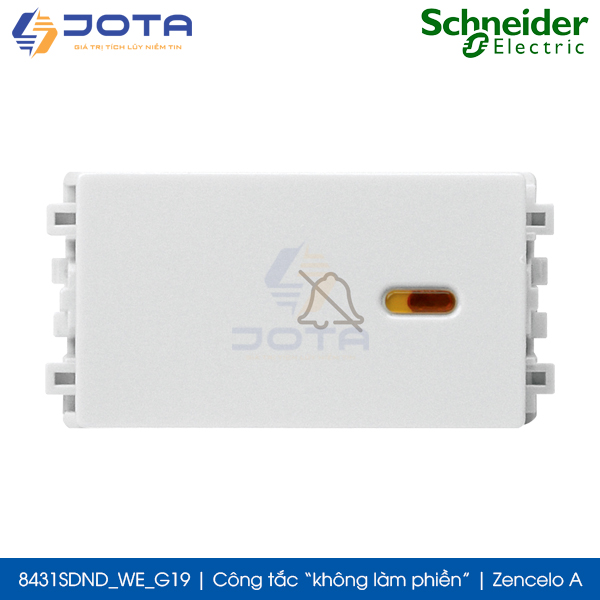 Công tắc không làm phiền 8431SDND_WE_G19 Zencelo A Schneider, màu trắng