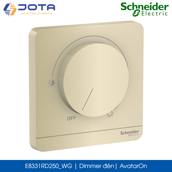 Dimmer đèn E8331RD250_WG AvatarOn Schneider, màu trắng