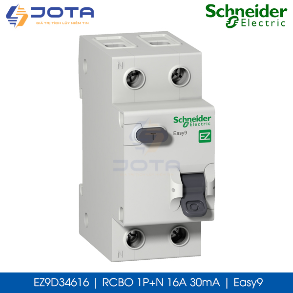 EZ9D34616 RCBO 1P+N 16A 30mA Schneider Easy9