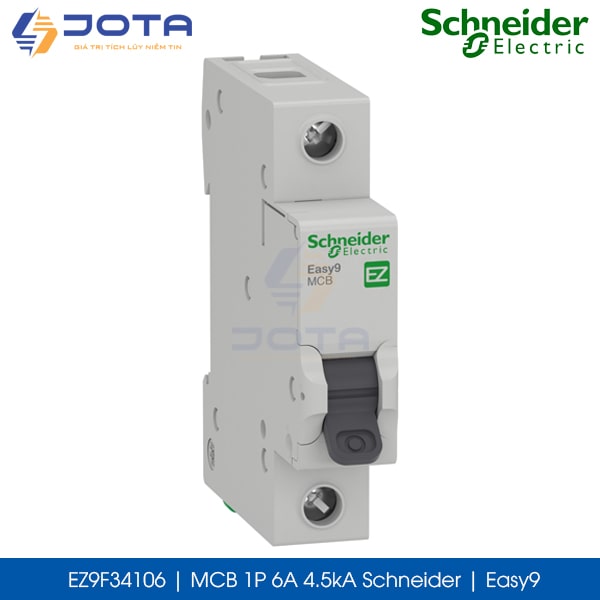 EZ9F34106 MCB 1P 6A 4.5kA Schneider Easy9