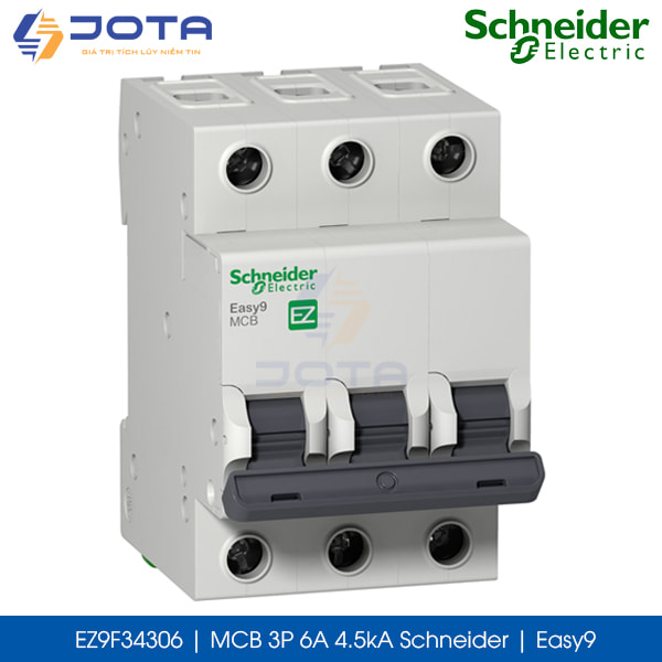 EZ9F34306 MCB 3P 6A 4.5kA Schneider Easy9