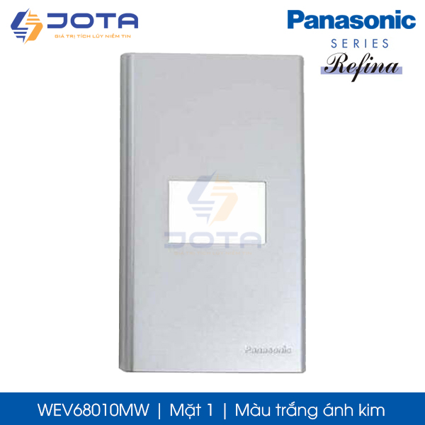 Mặt 1 Panasonic Refina WEV68010MW màu trắng ánh kim