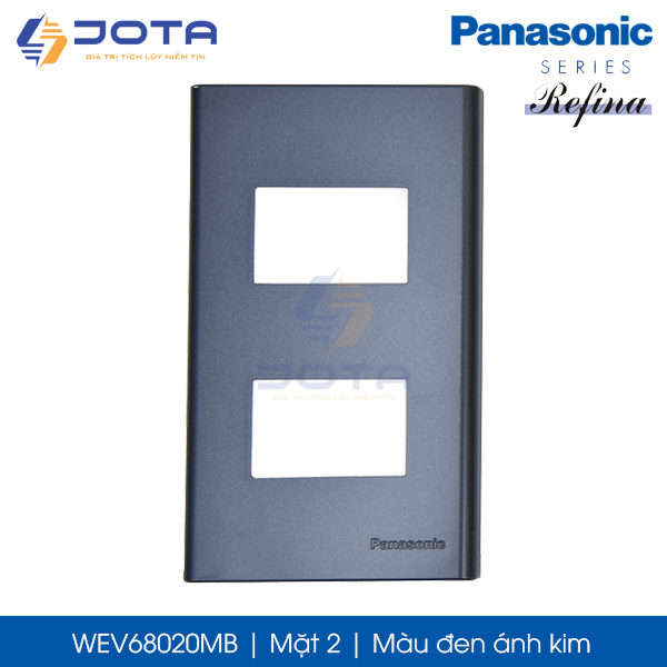 Mặt 2 Panasonic Refina WEV68020MB màu đen ánh kim