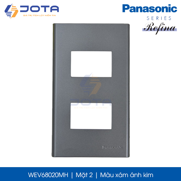 Mặt 2 Panasonic Refina WEV68020MH màu xám ánh kim