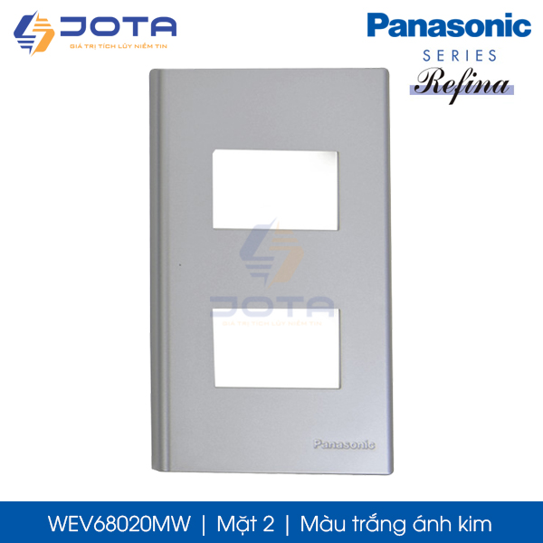 Mặt 2 Panasonic Refina WEV68020MW màu trắng ánh kim