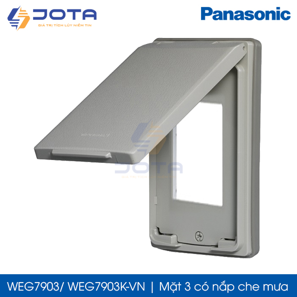 Mặt 3 có nắp che mưa Panasonic Wide WEG7903/ WEG7903K-VN