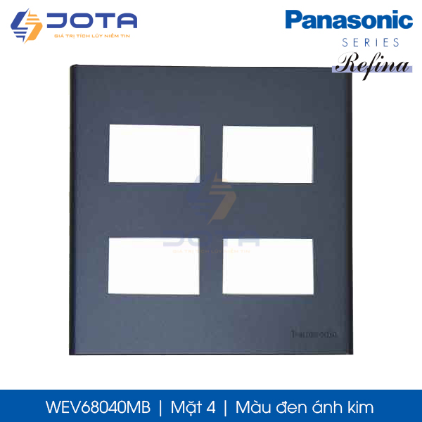 Mặt 4 Panasonic Refina WEV68040MB màu đen ánh kim