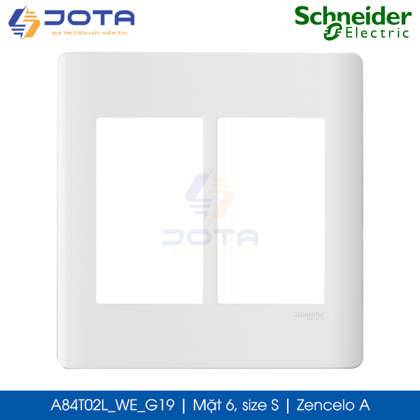 Mặt 6 A84T02L_WE_G19 Zencelo A Schneider, size S, màu trắng