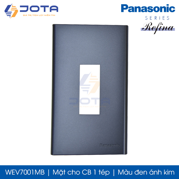 Mặt cho CB 1 tép Panasonic Refina WEV7001MB màu đen ánh kim