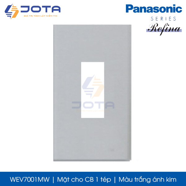 Mặt cho CB 1 tép Panasonic Refina WEV7001MW màu trắng ánh kim