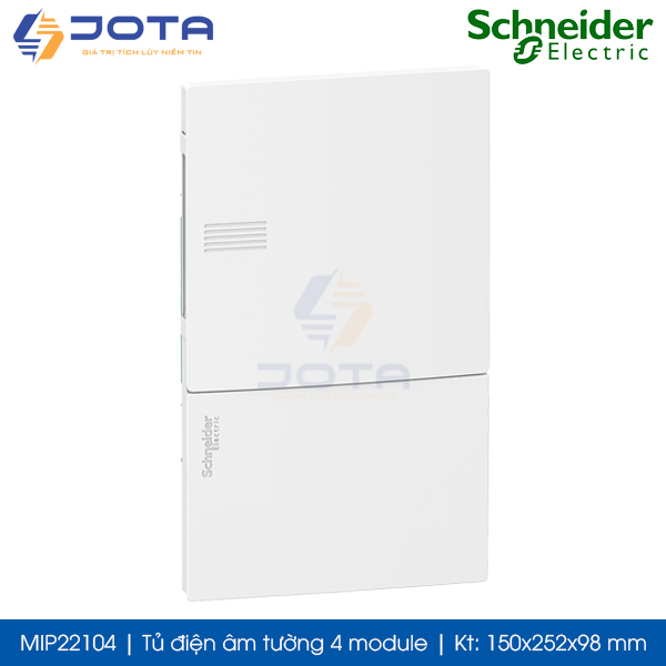 MIP22104 tủ điện âm tường 4 module Schneider