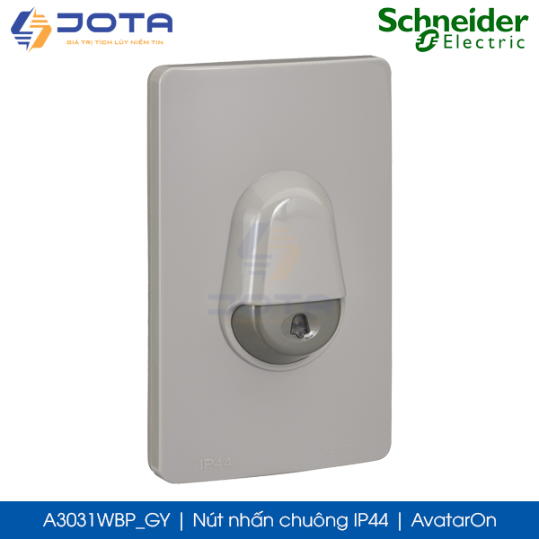 Nút nhấn chuông A3031WBP_GY AvatarOn Schneider