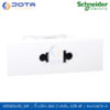 Ổ cắm đơn 2 chấu M3T426USS_WE Schneider AvatarOn A, bắt vít, size S
